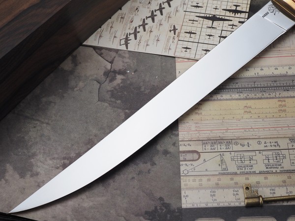 Нож Филейный № 2, клинок из стали Bohler N690, рукоять премиум граб