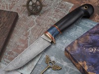 Нож Лесник, клинок из алмазной стали ХВ5, рукоять премиум граб