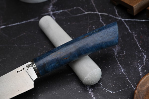 Нож Шеф-повар № 2, клинок из стали Bohler ELMAX, рукоять из стабилизированной карельской березы