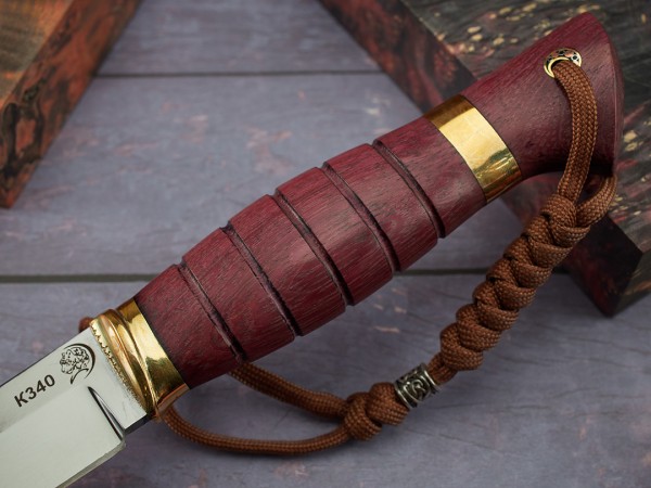 Нож Волк, клинок из стали Bohler К340, рукоять падук