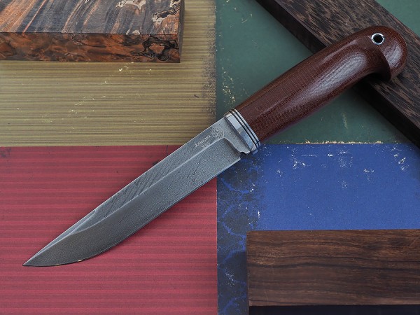 Нож Волк, клинок из алмазной стали ХВ5, рукоять текстолит